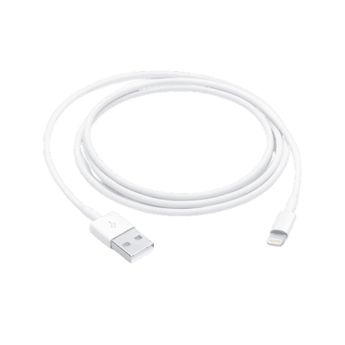 White Original Apple Lightning To USB Cable MD818ZM/A, For Mobile